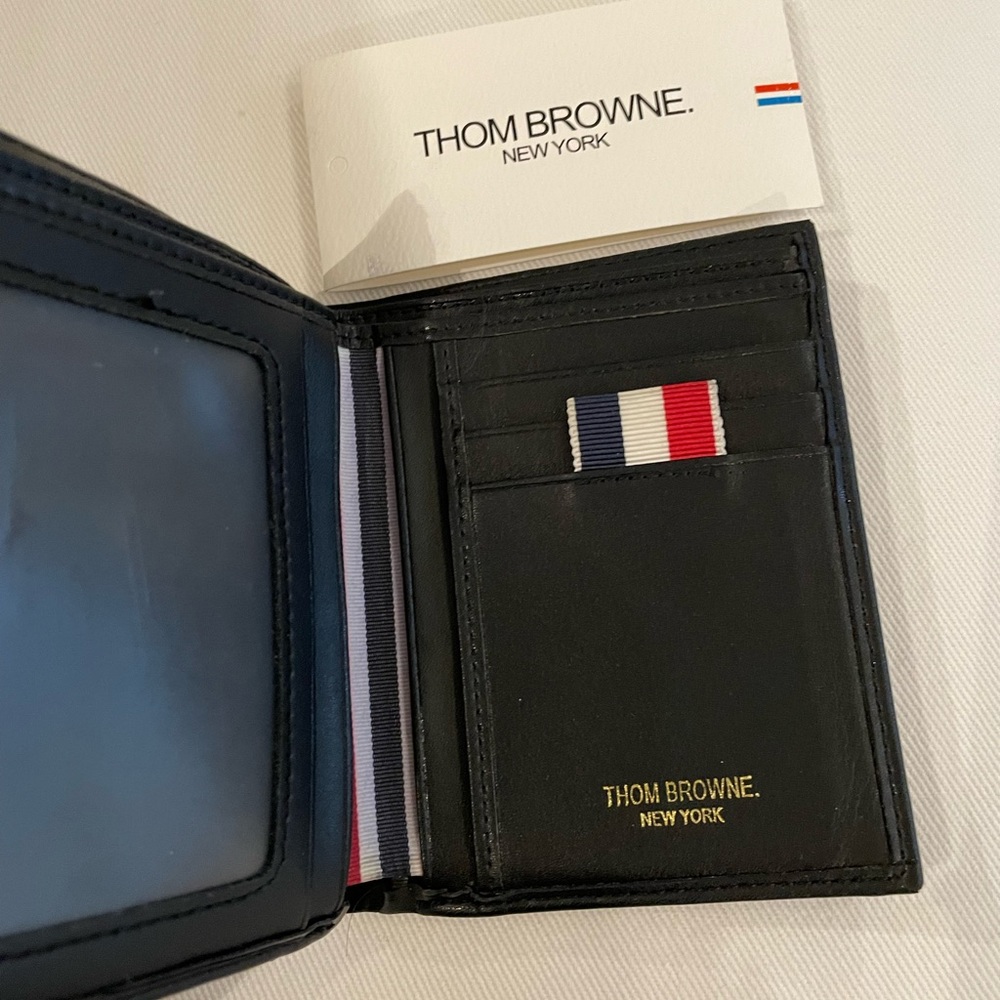 Thom Browne Wallet & Key Chain Gift Set